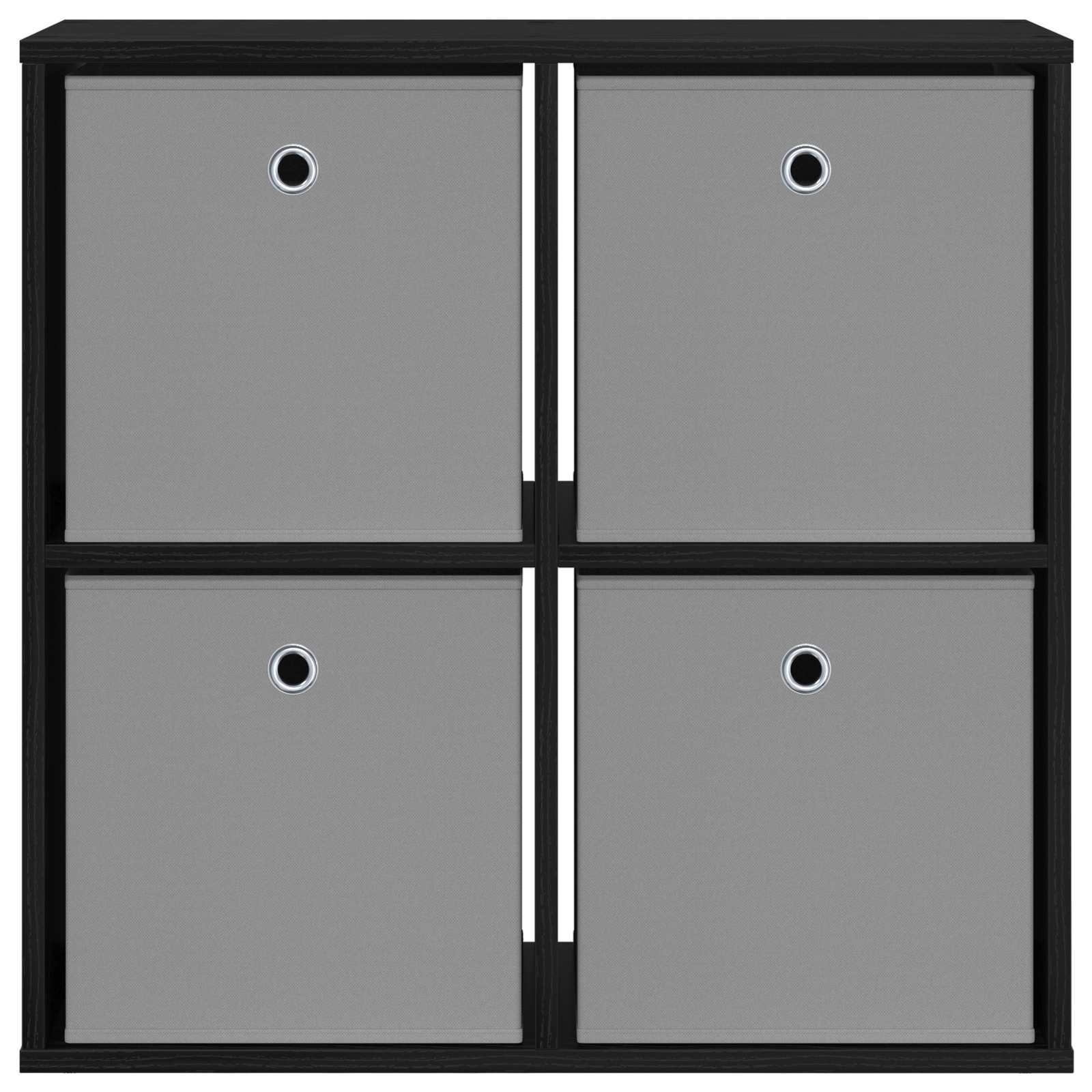 Sideboard mit Schubladen Schwarz Eichen-Optik 68,5 x 32 x 67 cm