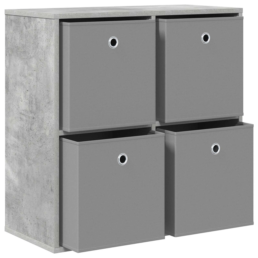 Sideboard mit Schubladen Beton Grau 68,5 x 32 x 67 cm