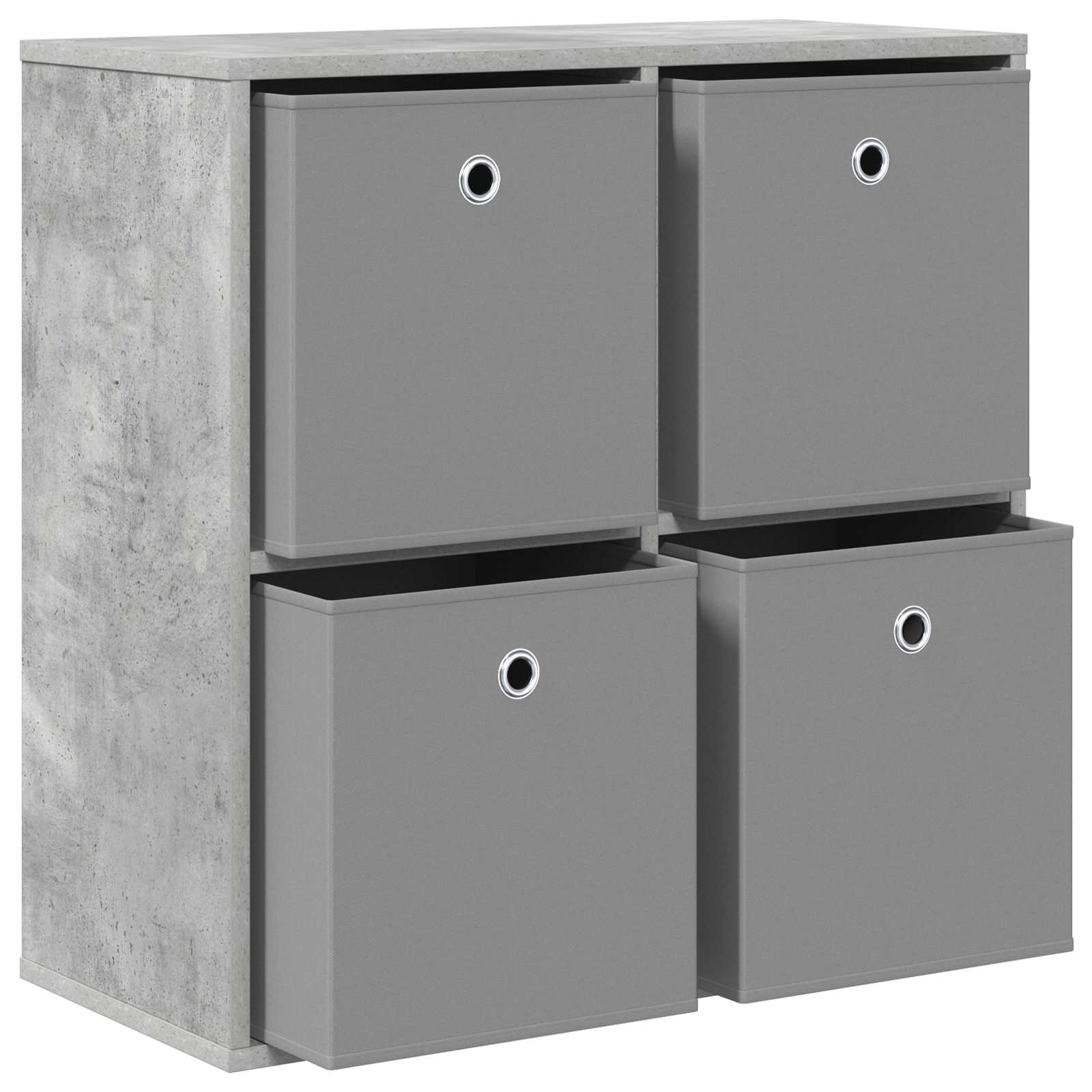 Sideboard mit Schubladen Beton Grau 68,5 x 32 x 67 cm