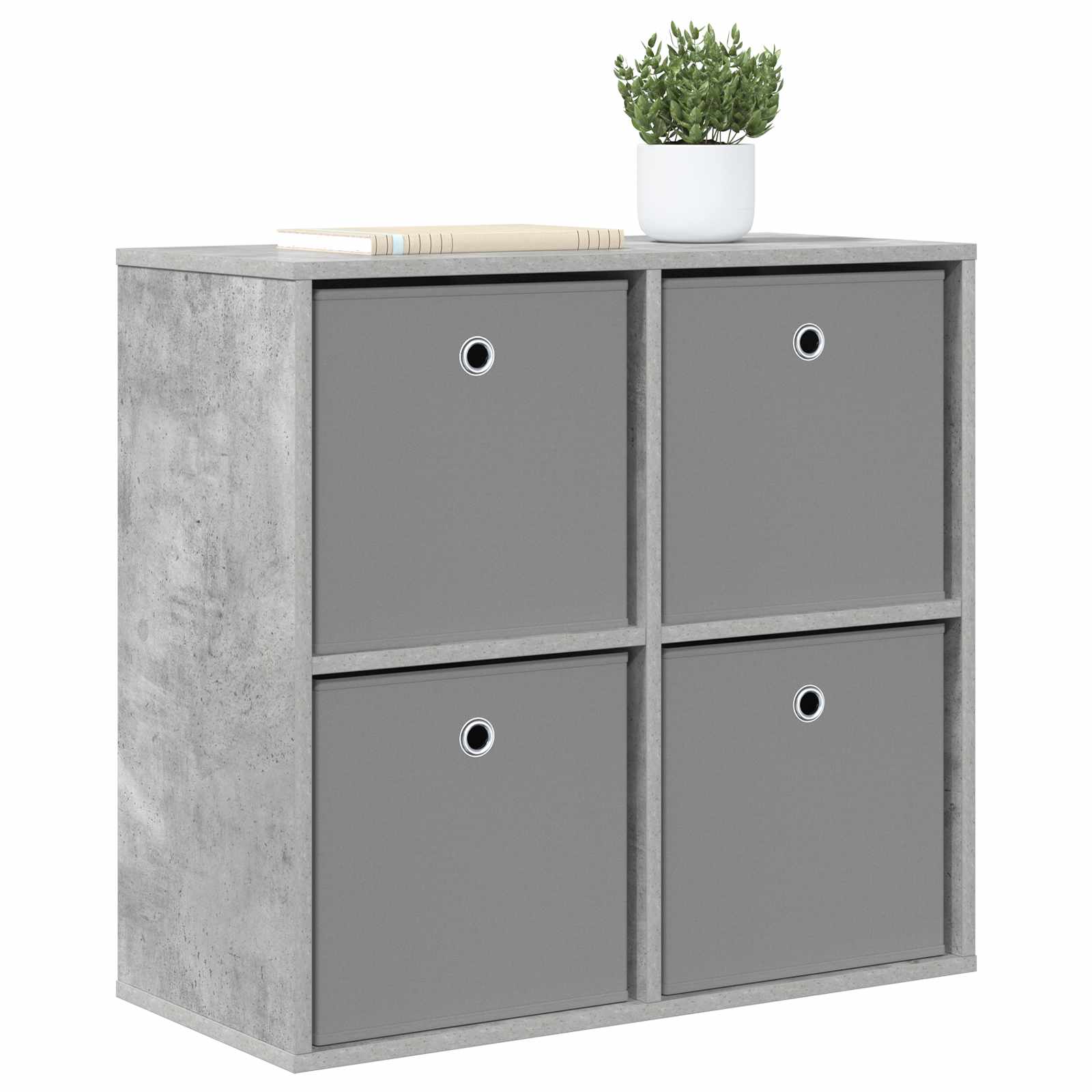 Sideboard mit Schubladen Beton Grau 68,5 x 32 x 67 cm