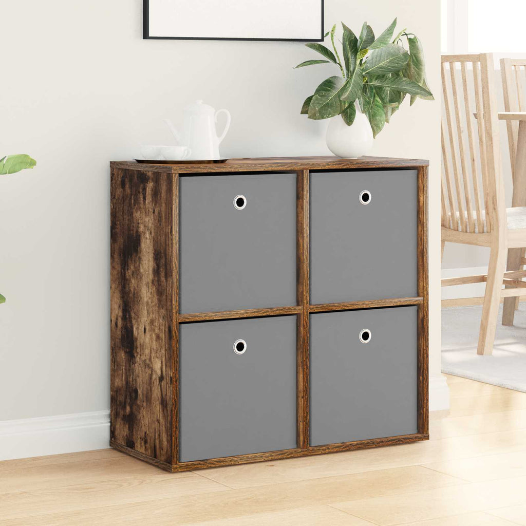 Sideboard mit Schubladen Geräucherte Eiche 68,5 x 32 x 67 cm