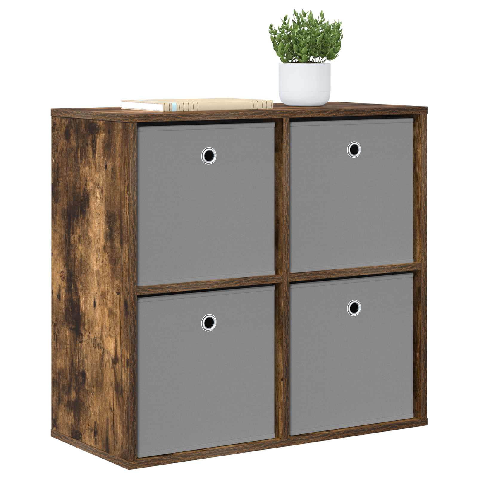 Sideboard mit Schubladen Geräucherte Eiche 68,5 x 32 x 67 cm