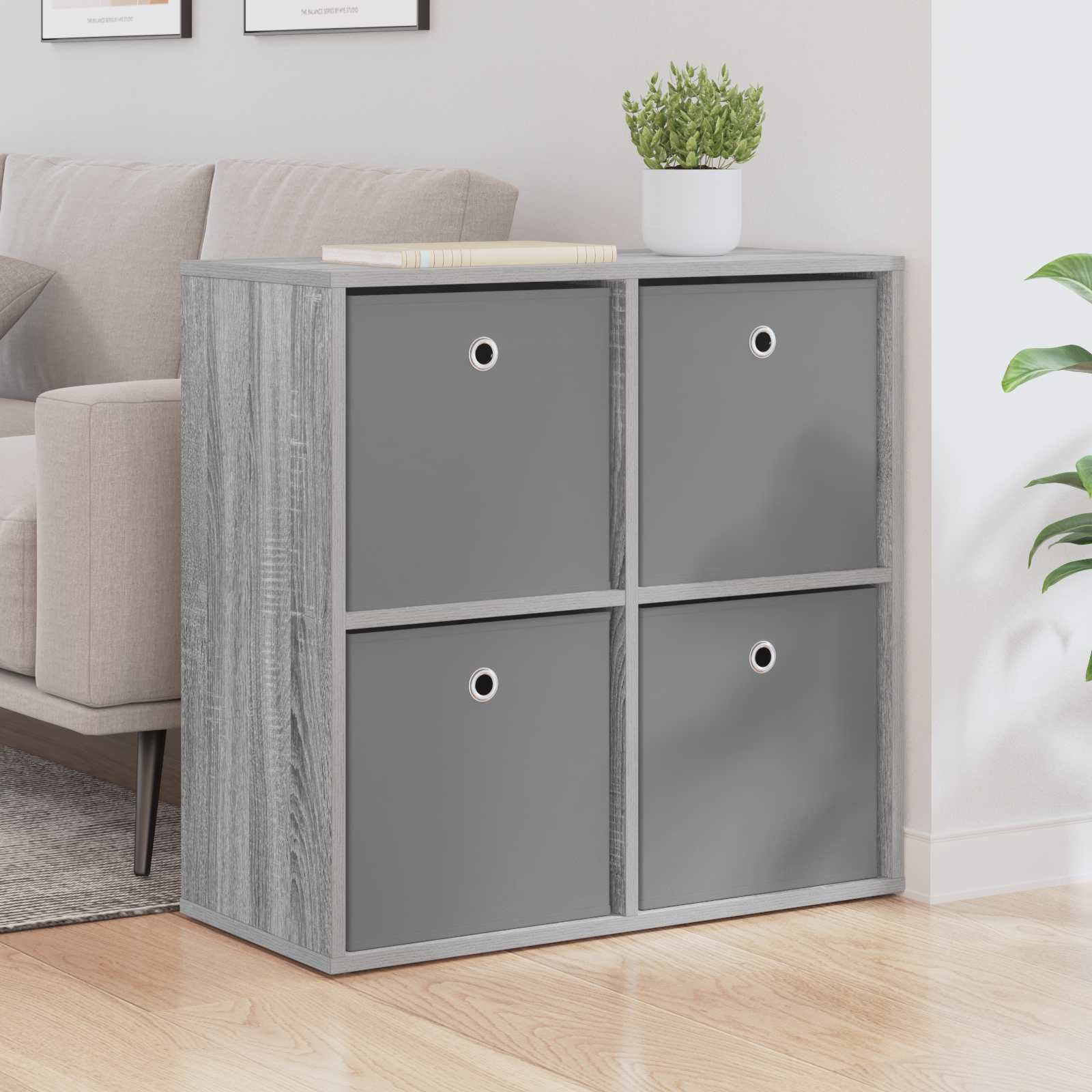 Sideboard mit Schubladen Graues Sonoma 68,5 x 32 x 67 cm