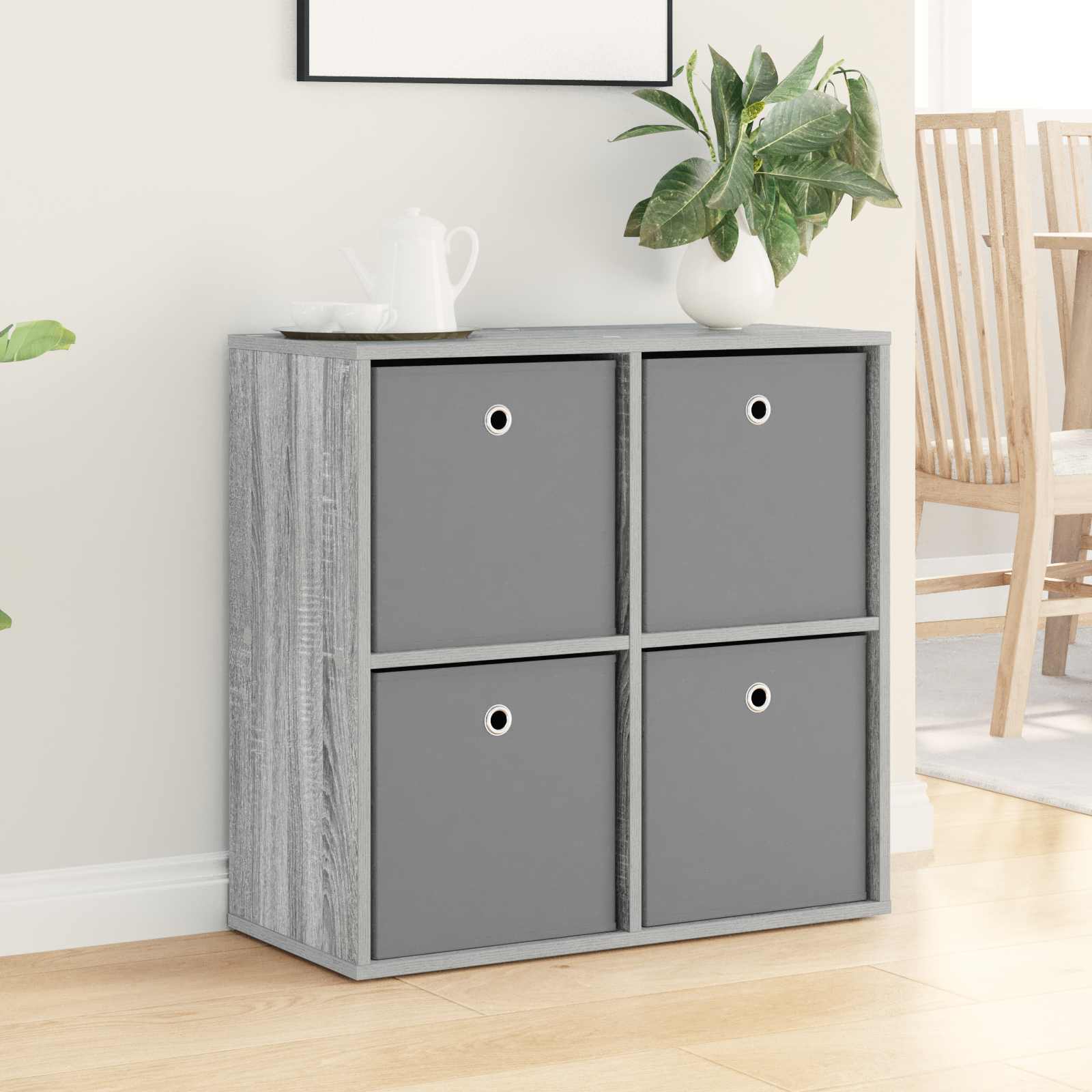 Sideboard mit Schubladen Graues Sonoma 68,5 x 32 x 67 cm