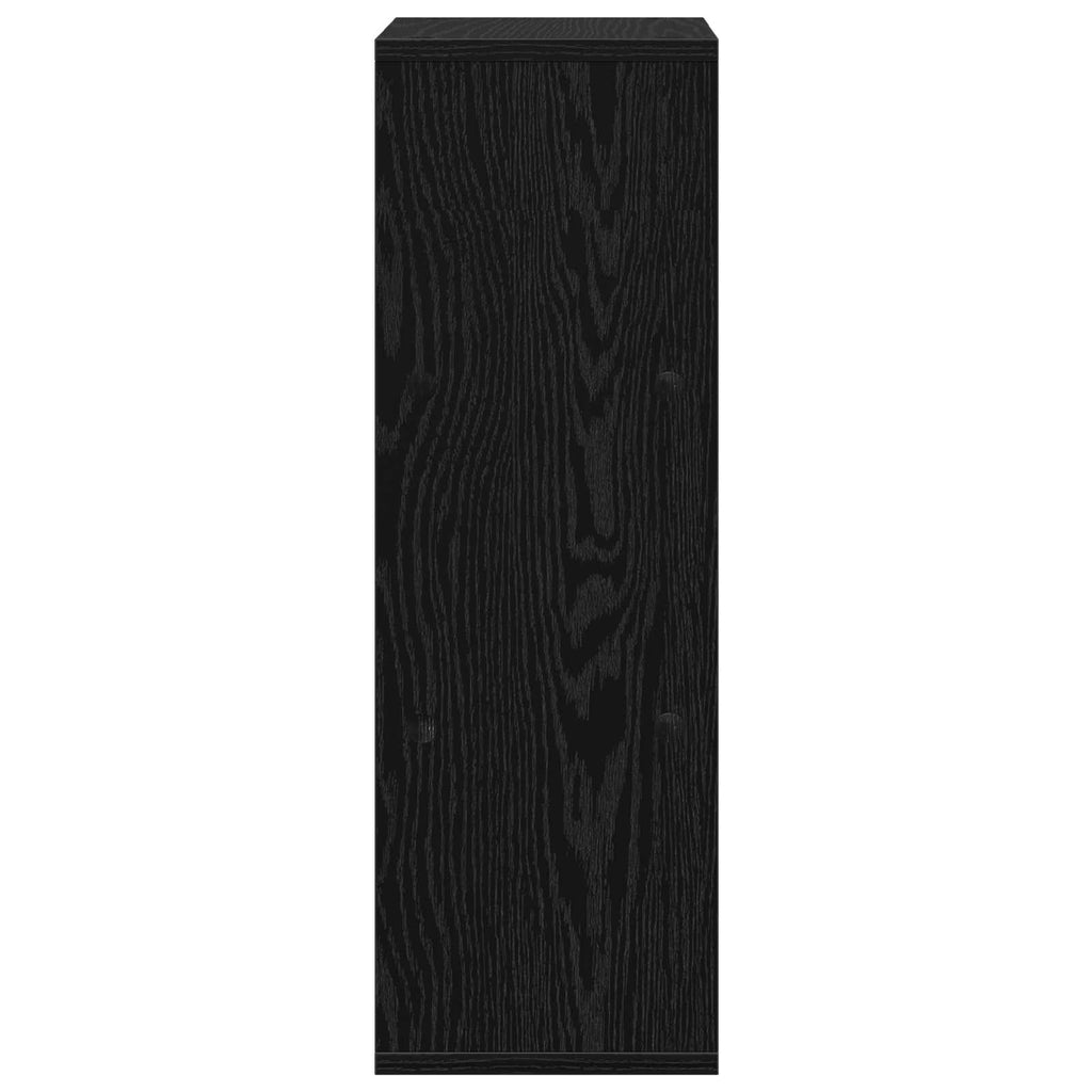 Sideboard Schwarz Eichen-Optik 25,5 x 22 x 69,5 cm