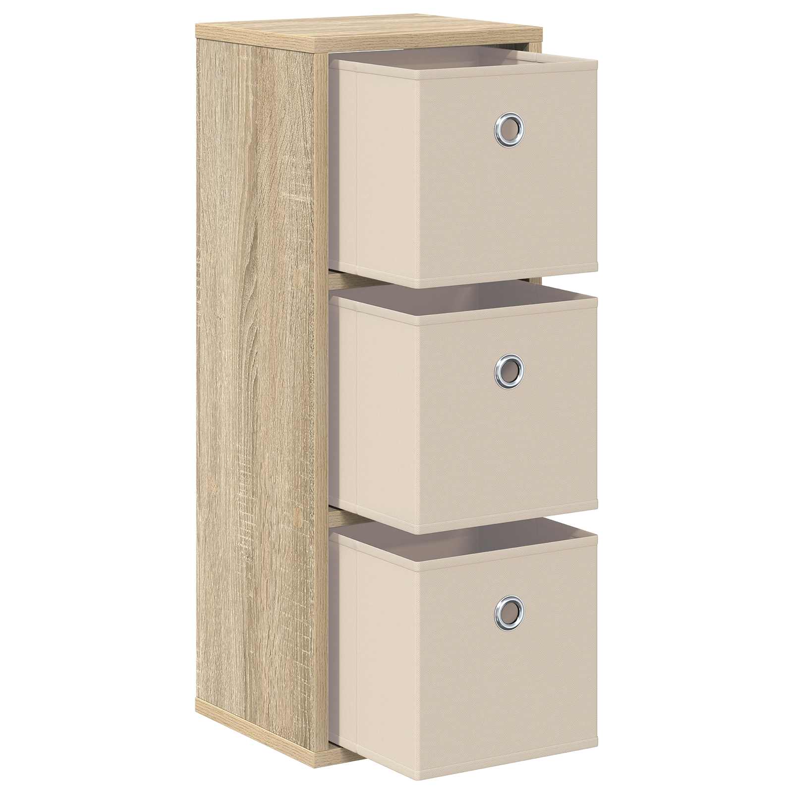 Sideboard mit Schubladen Sonoma-Eiche 25,5 x 22 x 69,5 cm