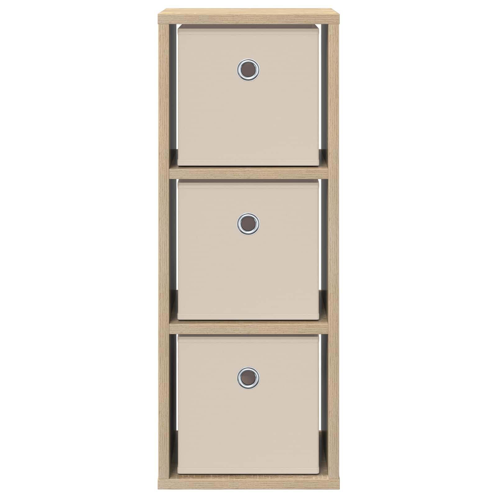 Sideboard mit Schubladen Sonoma-Eiche 25,5 x 22 x 69,5 cm