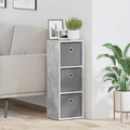 Sideboard mit Schubladen Beton Grau 25,5 x 22 x 69,5 cm