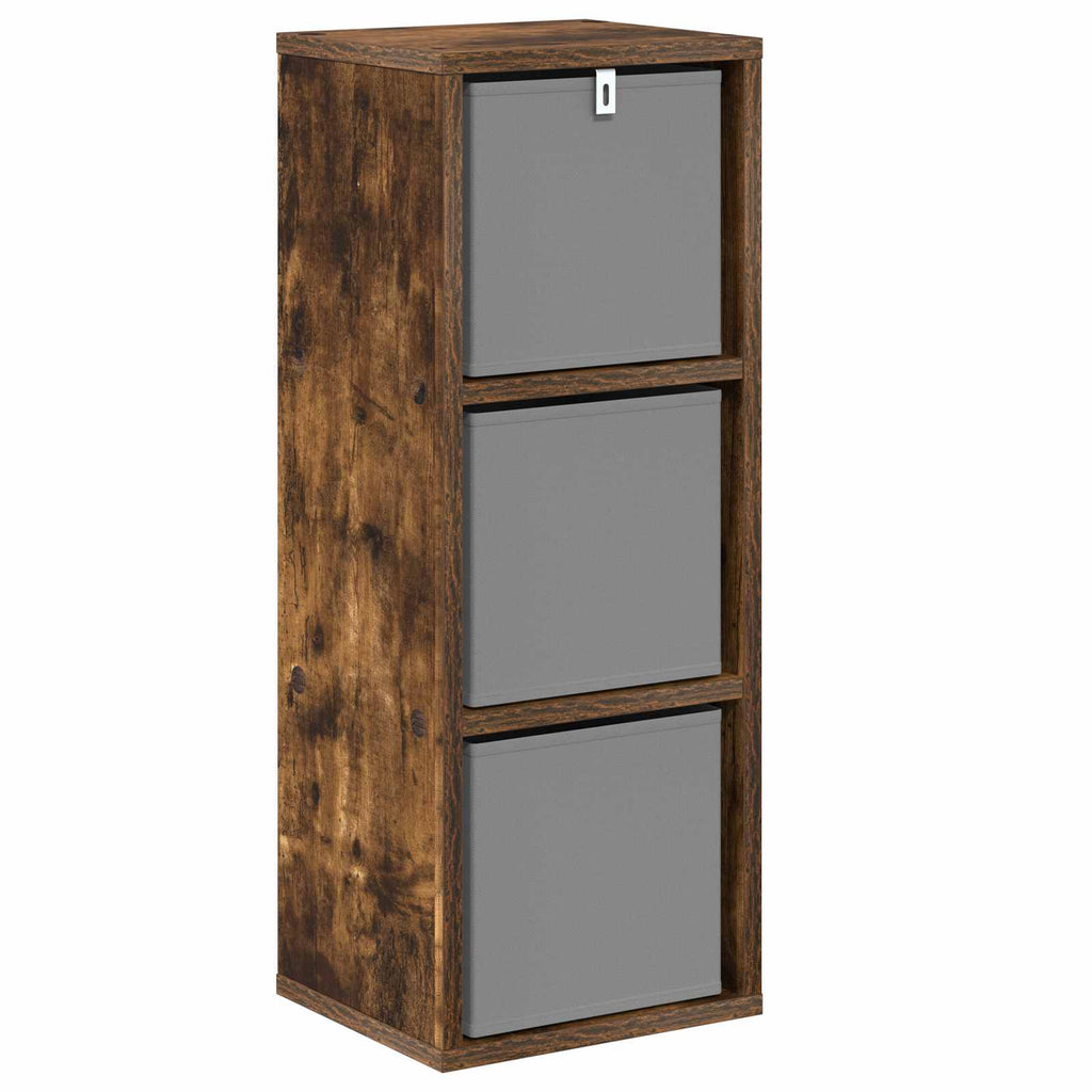 Sideboard mit Schubladen Geräucherte Eiche 25,5 x 22 x 69,5 cm