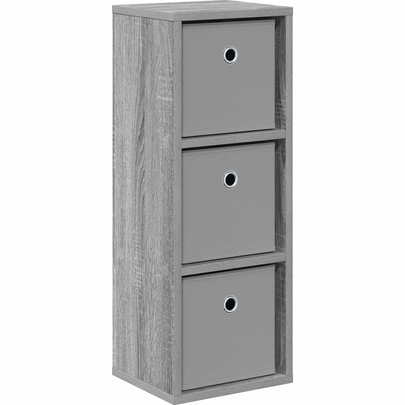 Sideboard mit Schubladen Graues Sonoma 25,5 x 22 x 69,5 cm