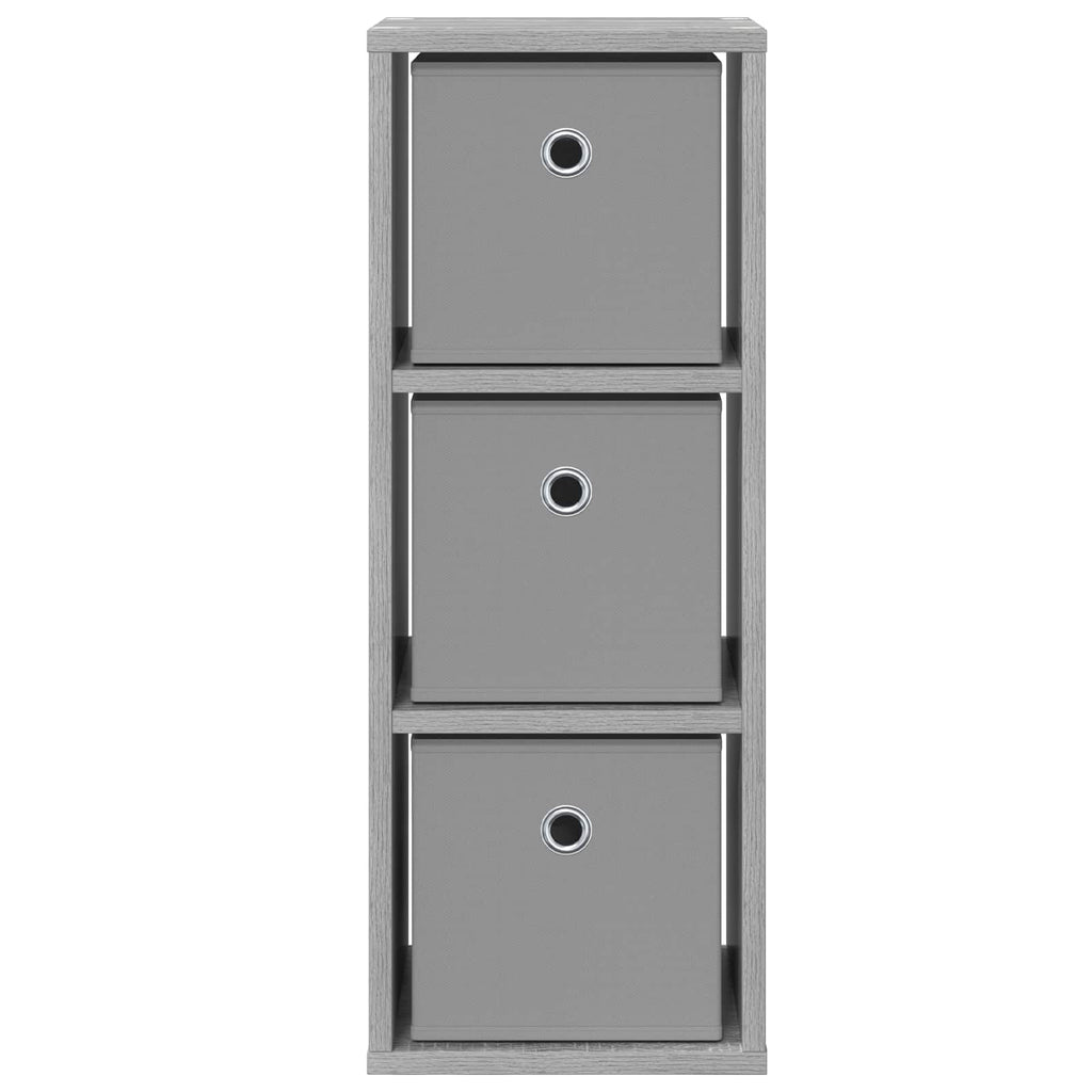 Sideboard mit Schubladen Graues Sonoma 25,5 x 22 x 69,5 cm