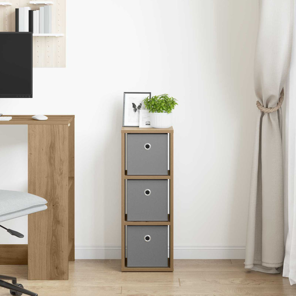Sideboard mit Schubladen Artisan-Eiche 25,5 x 22 x 69,5 cm
