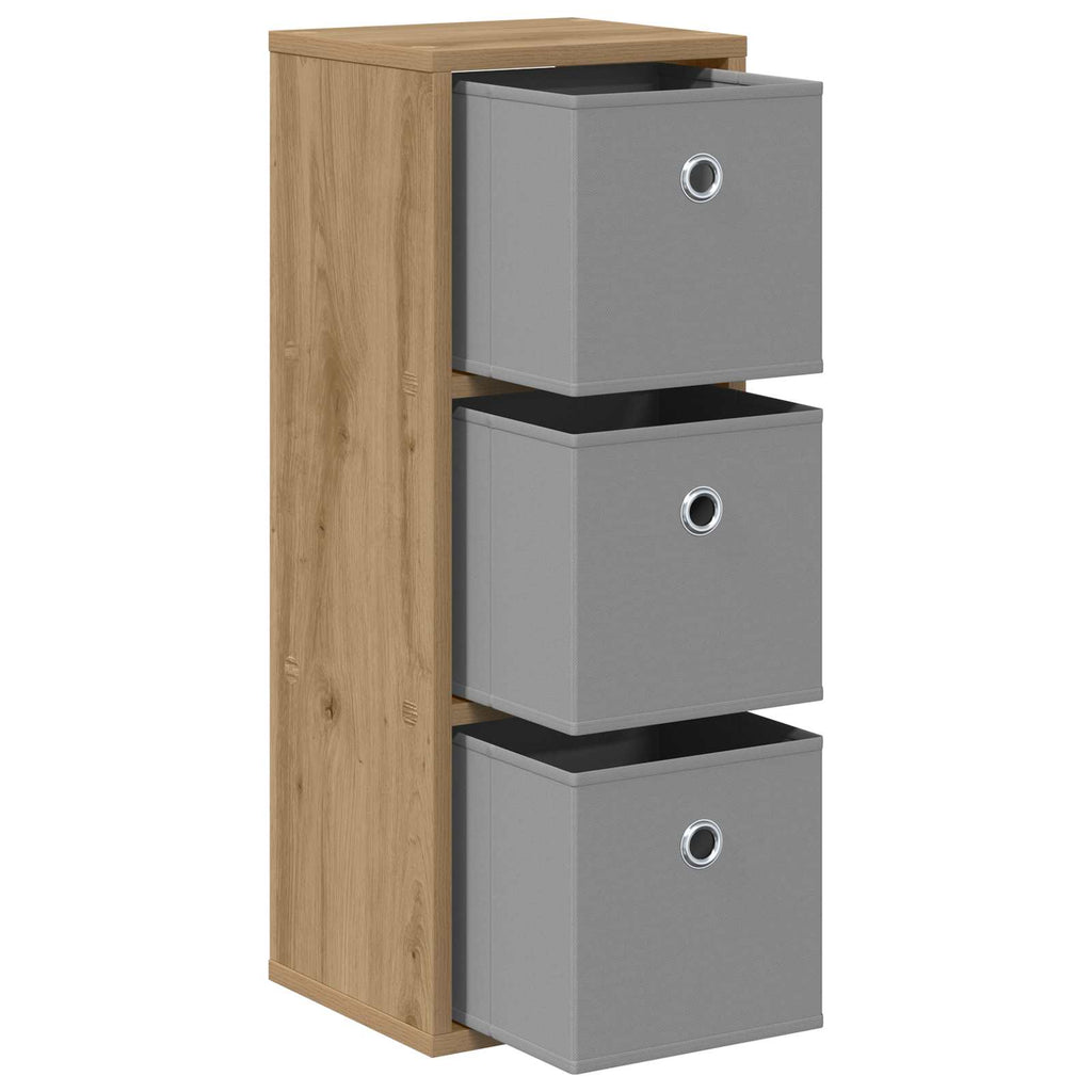 Sideboard mit Schubladen Artisan-Eiche 25,5 x 22 x 69,5 cm