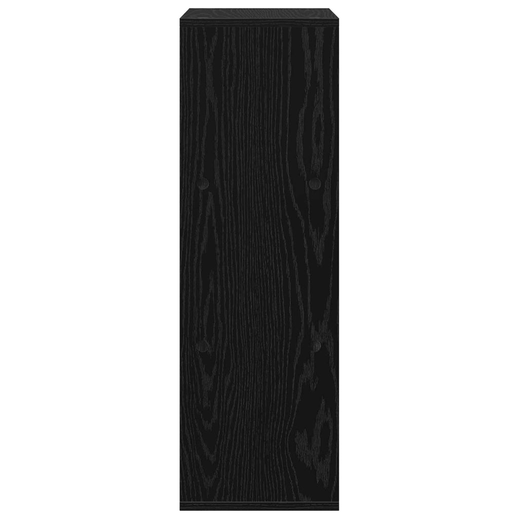Sideboard Schwarz Eichen-Optik 30,5 x 27 x 84,5 cm