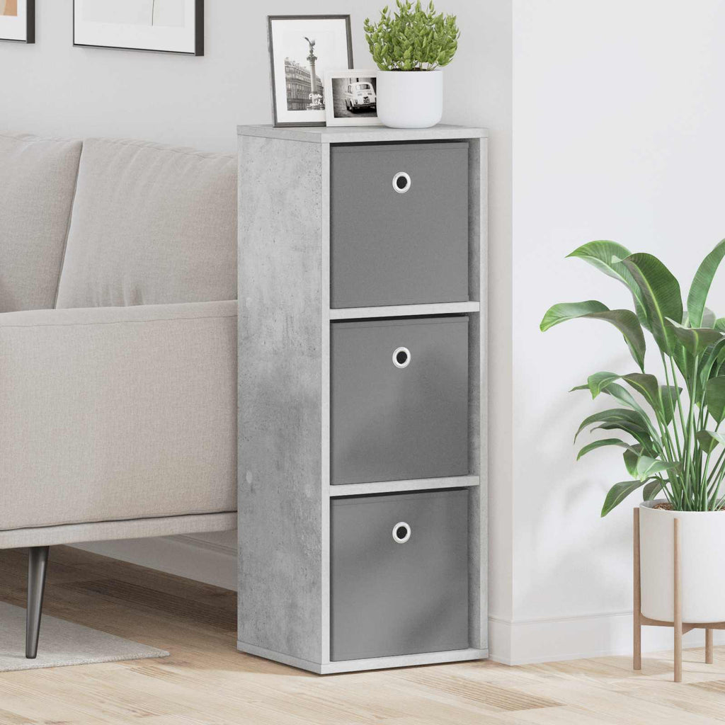 Sideboard mit Schubladen Beton Grau 30,5 x 27 x 84,5 cm