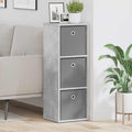 Sideboard mit Schubladen Beton Grau 30,5 x 27 x 84,5 cm
