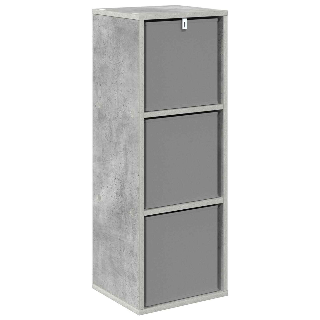 Sideboard mit Schubladen Beton Grau 30,5 x 27 x 84,5 cm