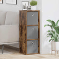 Sideboard mit Schubladen Geräucherte Eiche 30,5 x 27 x 84,5 cm