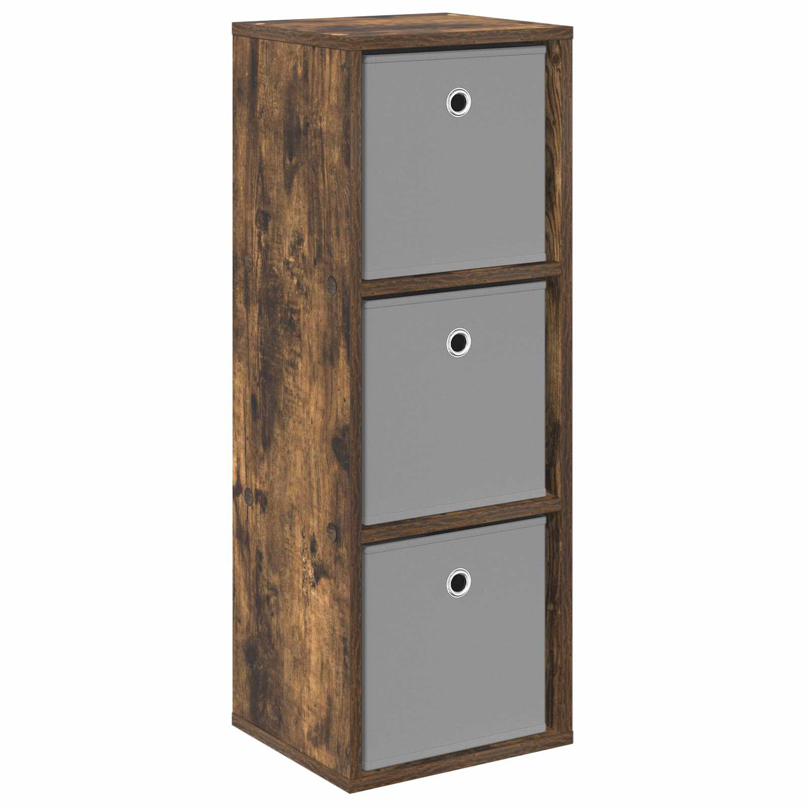 Sideboard mit Schubladen Geräucherte Eiche 30,5 x 27 x 84,5 cm