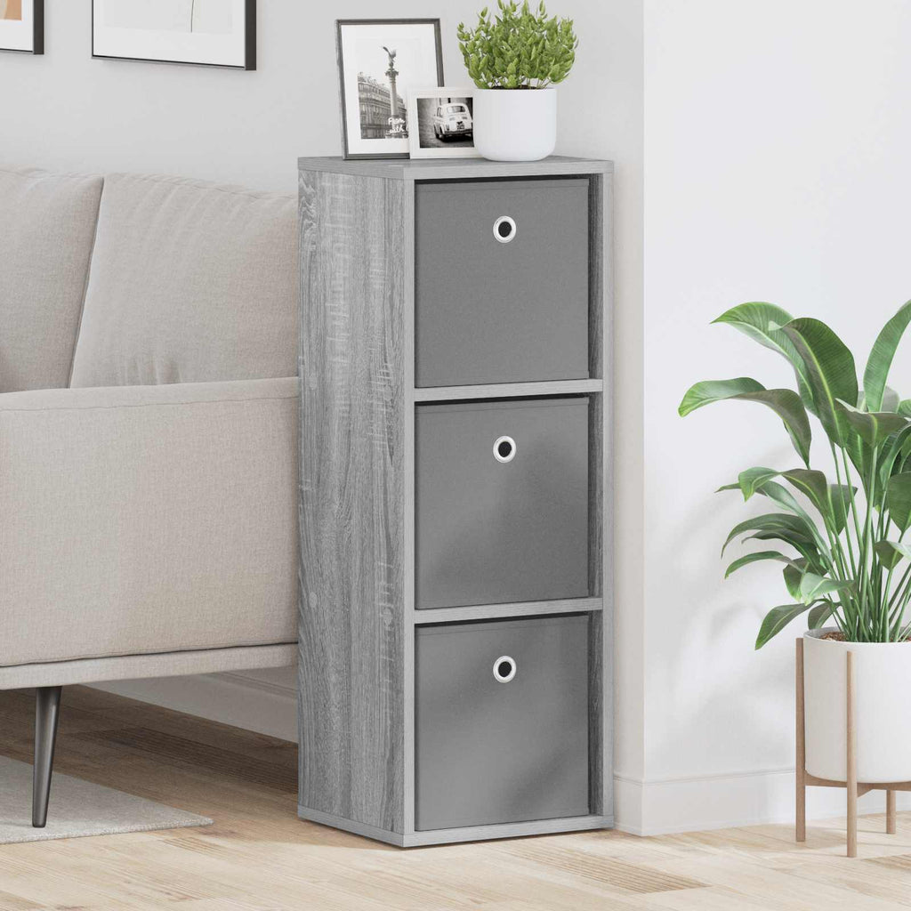 Sideboard mit Schubladen Graues Sonoma 30,5 x 27 x 84,5 cm