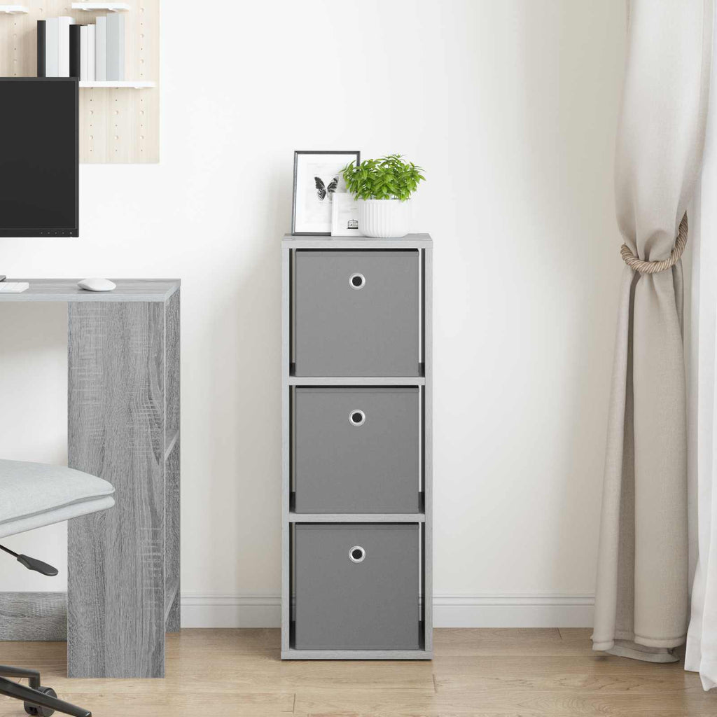 Sideboard mit Schubladen Graues Sonoma 30,5 x 27 x 84,5 cm