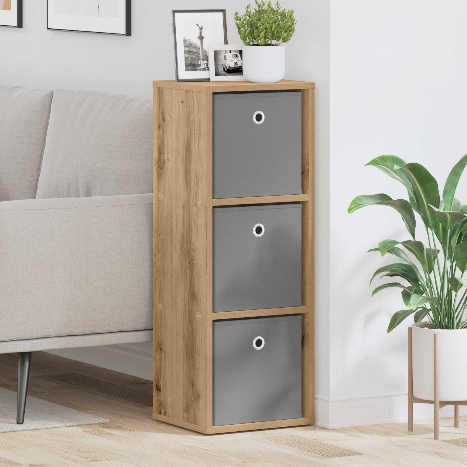 Sideboard mit Schubladen Artisan-Eiche 30,5 x 27 x 84,5 cm