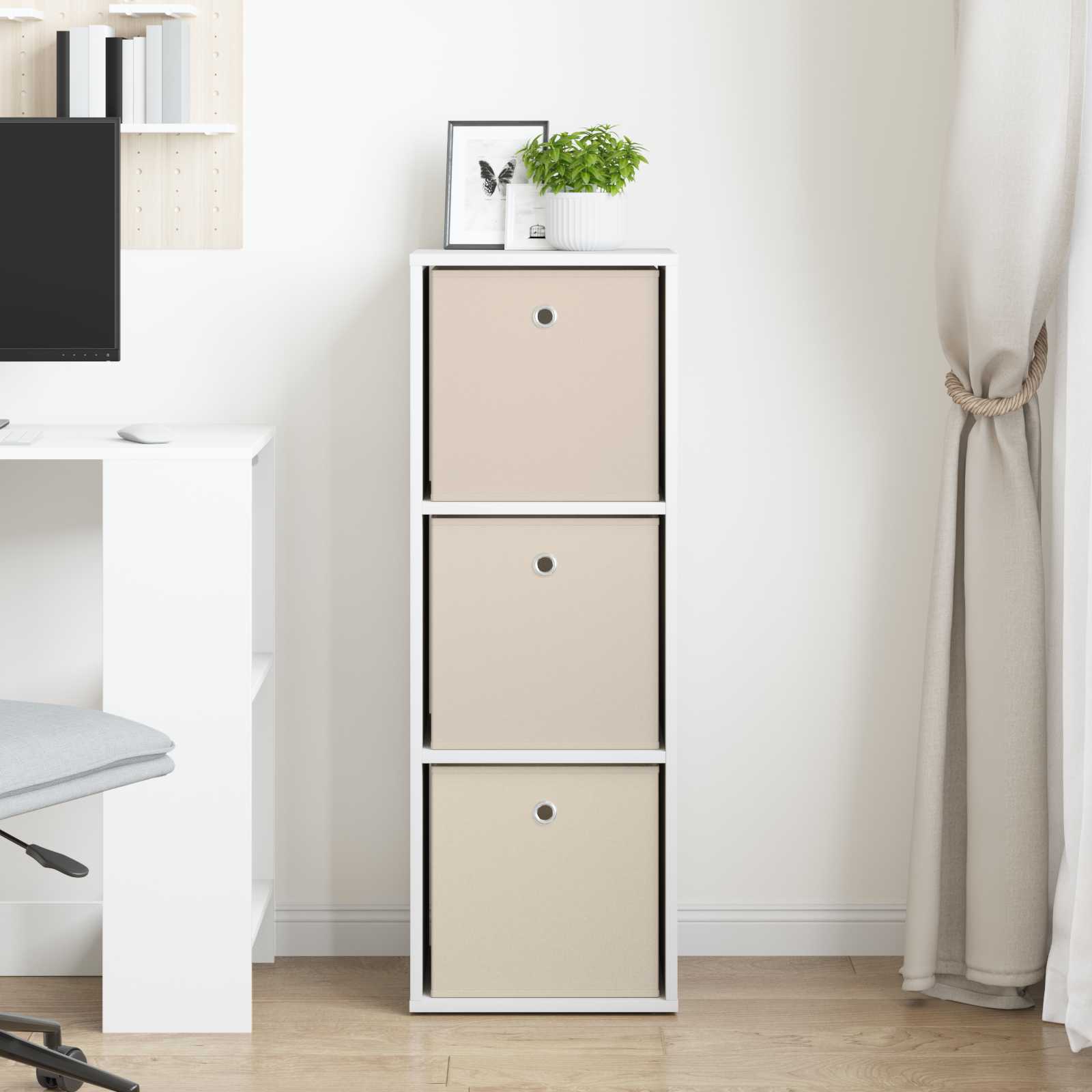 Sideboard mit Schubladen Weiß 35 x 32 x 99,5 cm