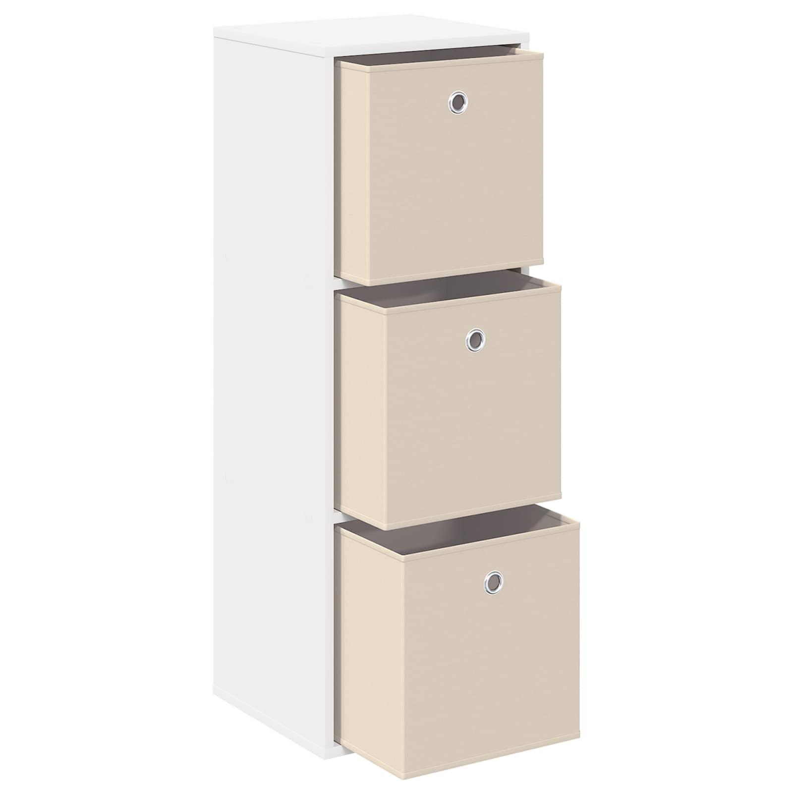 Sideboard mit Schubladen Weiß 35 x 32 x 99,5 cm