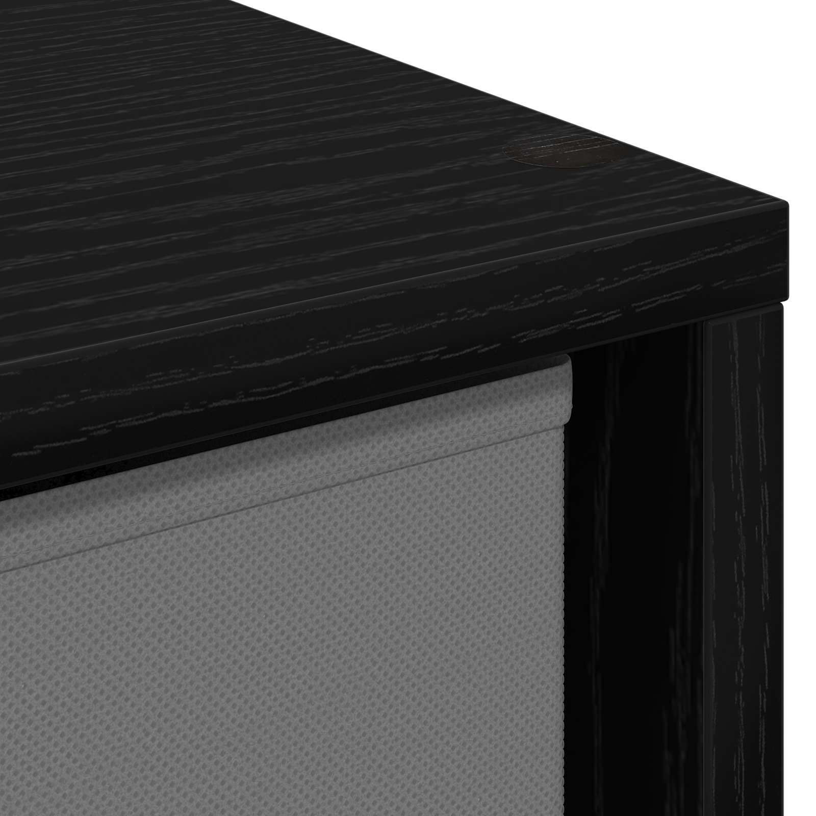 Sideboard mit Schubladen Schwarz Eichen-Optik 35 x 32 x 99,5 cm