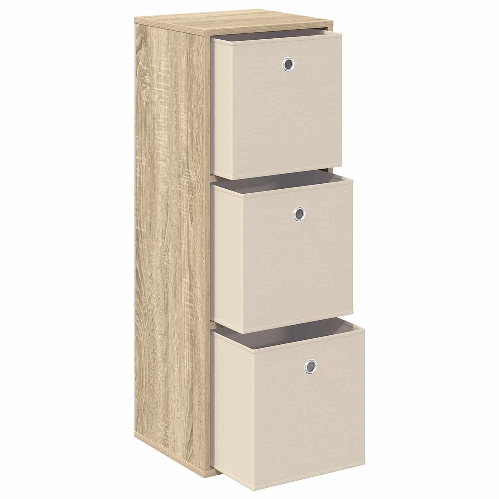 Sideboard mit Schubladen Sonoma-Eiche 35 x 32 x 99,5 cm