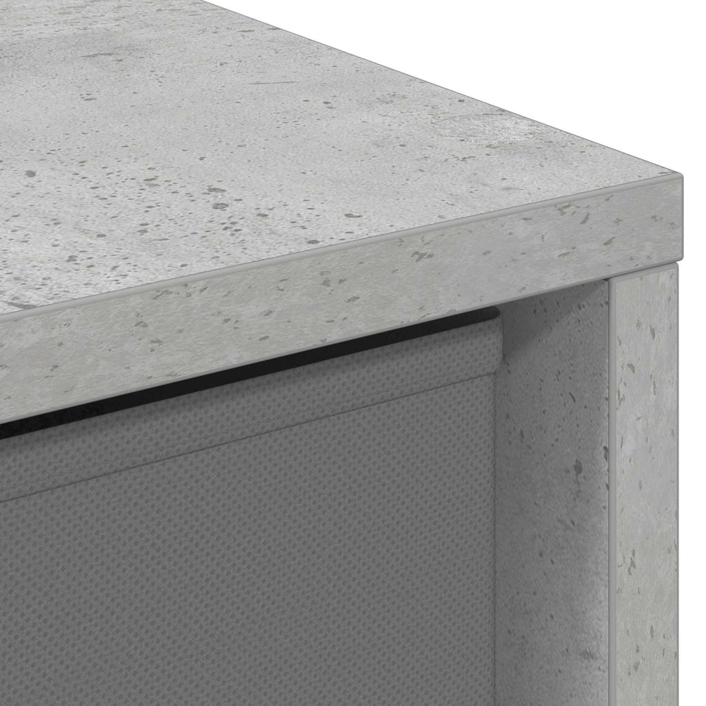 Sideboard mit Schubladen Beton Grau 35 x 32 x 99,5 cm
