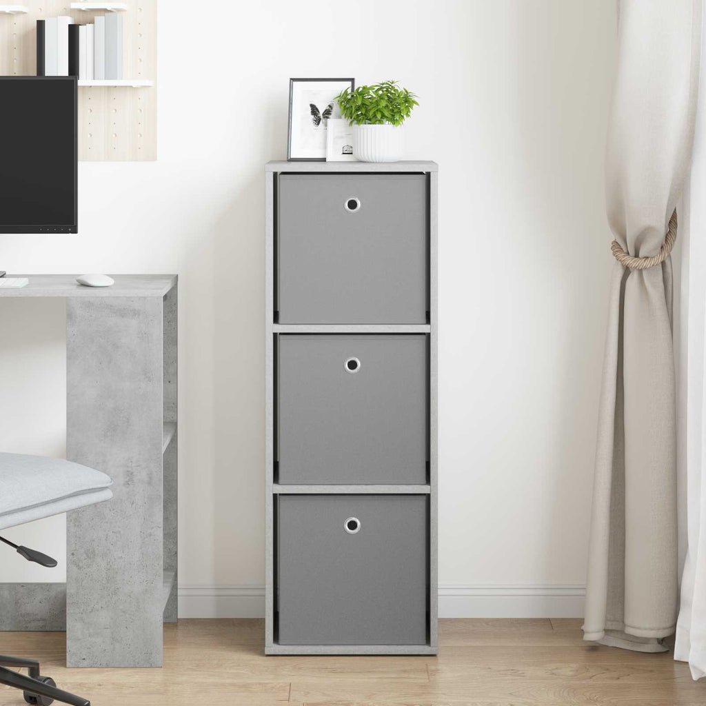 Sideboard mit Schubladen Beton Grau 35 x 32 x 99,5 cm
