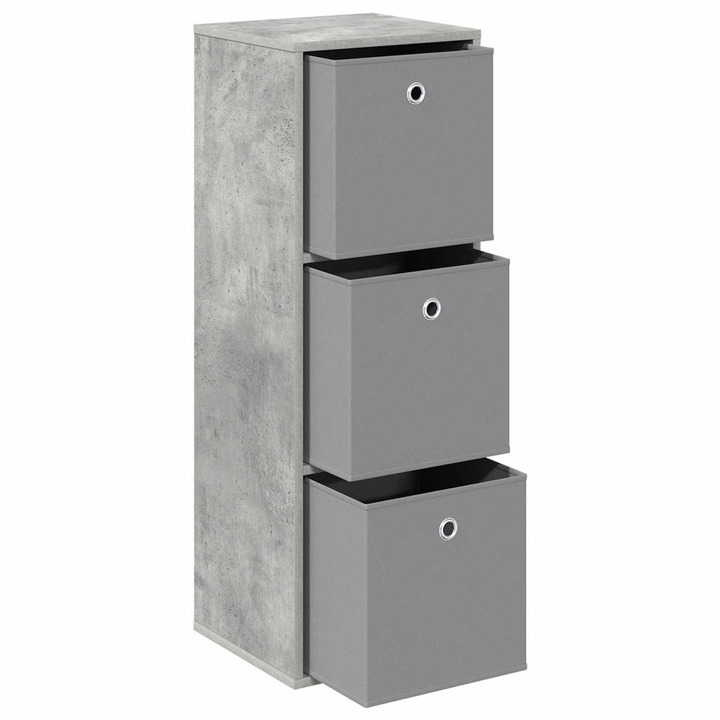 Sideboard mit Schubladen Beton Grau 35 x 32 x 99,5 cm