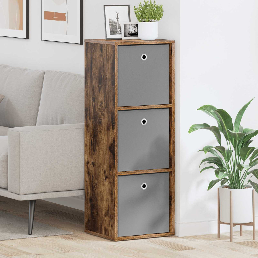 Sideboard mit Schubladen Geräucherte Eiche 35 x 32 x 99,5 cm