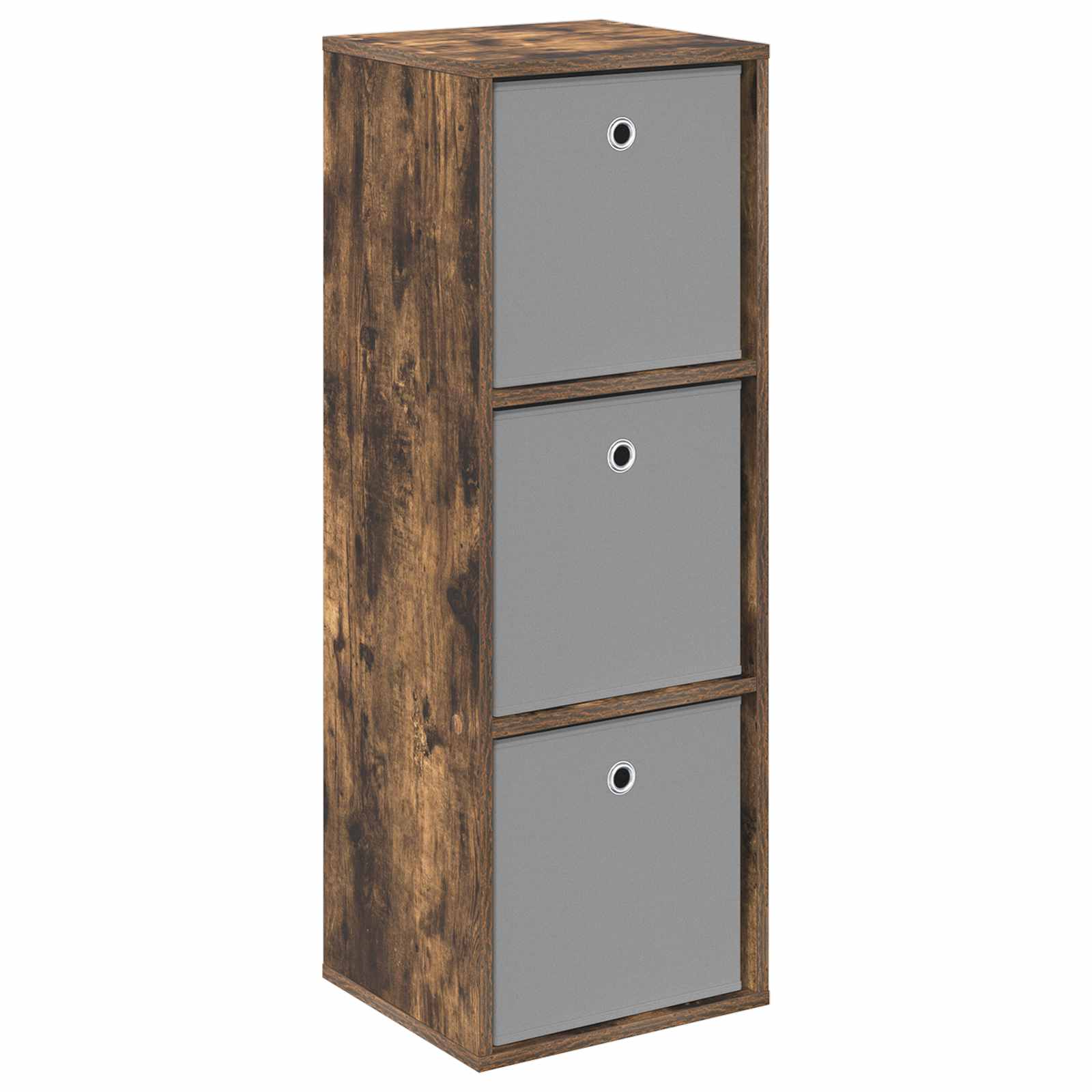 Sideboard mit Schubladen Geräucherte Eiche 35 x 32 x 99,5 cm