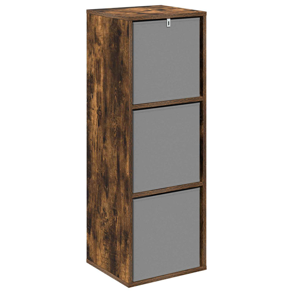 Sideboard mit Schubladen Geräucherte Eiche 35 x 32 x 99,5 cm