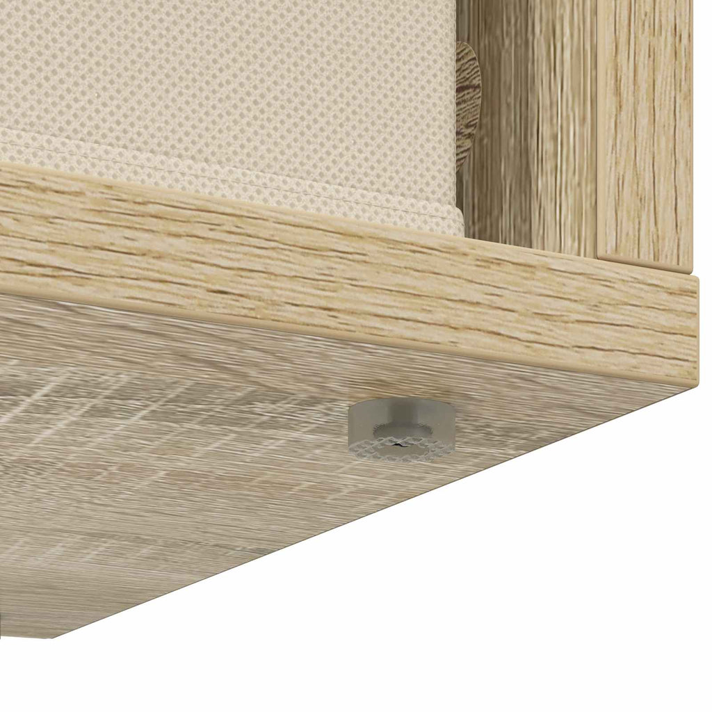 Lowboard mit Schubladen Sonoma-Eiche 72 x 22,5 x 38 cm