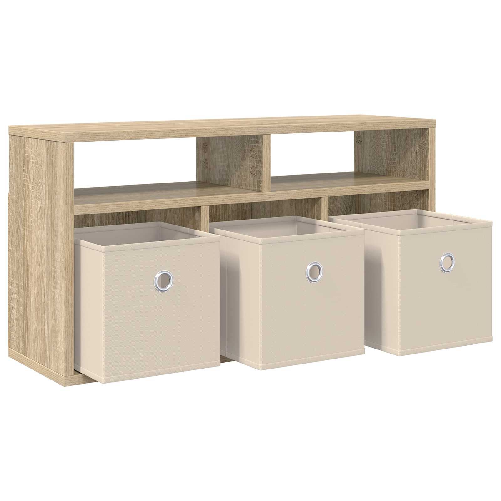 Lowboard mit Schubladen Sonoma-Eiche 72 x 22,5 x 38 cm