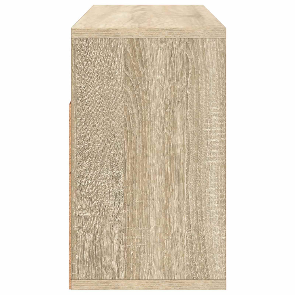 Lowboard mit Schubladen Sonoma-Eiche 72 x 22,5 x 38 cm