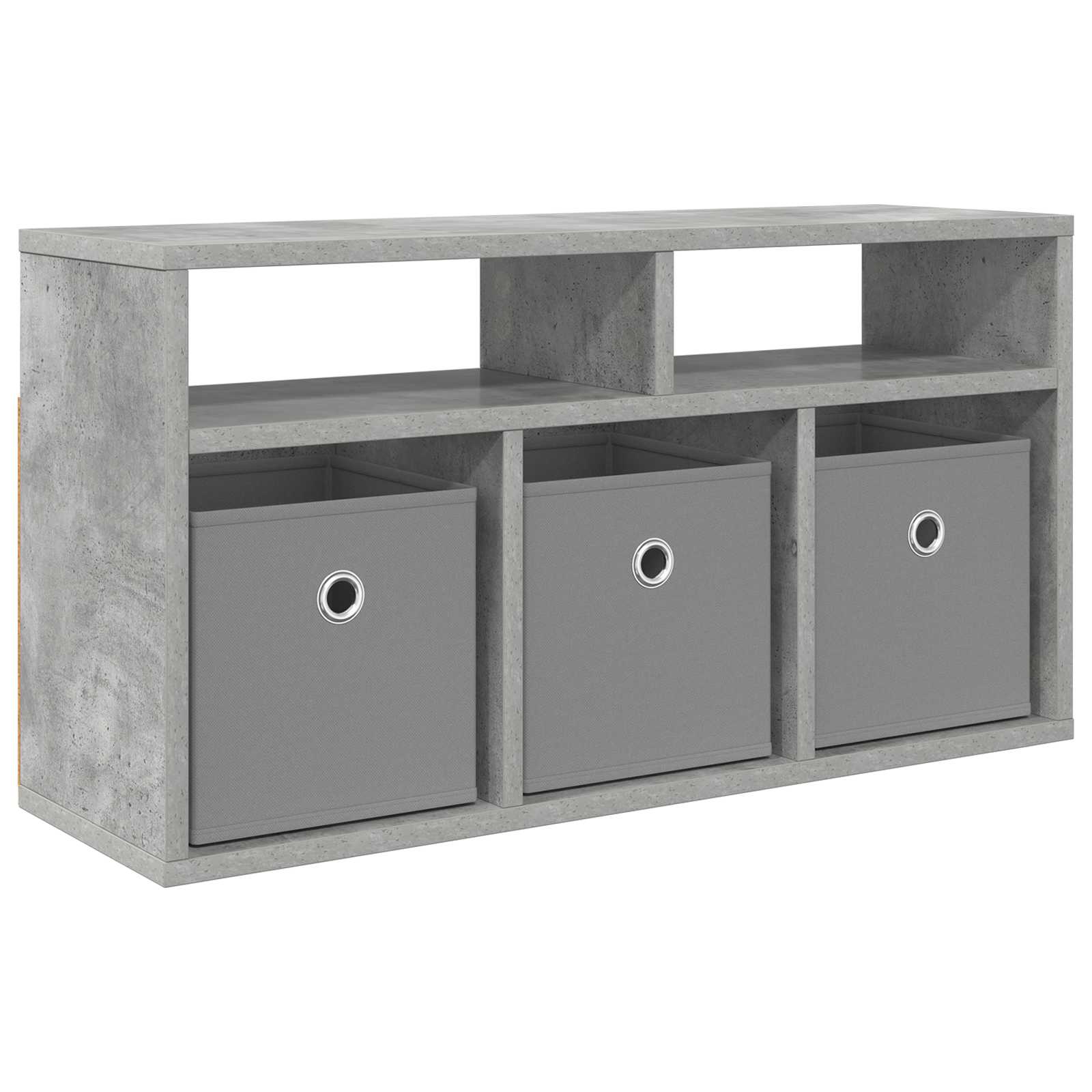 Lowboard mit Schubladen Beton Grau 72 x 22,5 x 38 cm