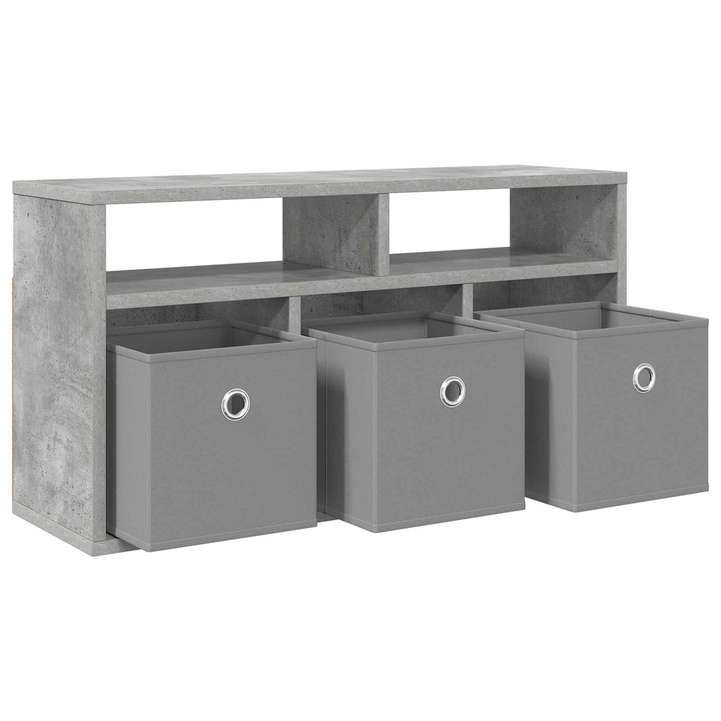 Lowboard mit Schubladen Beton Grau 72 x 22,5 x 38 cm