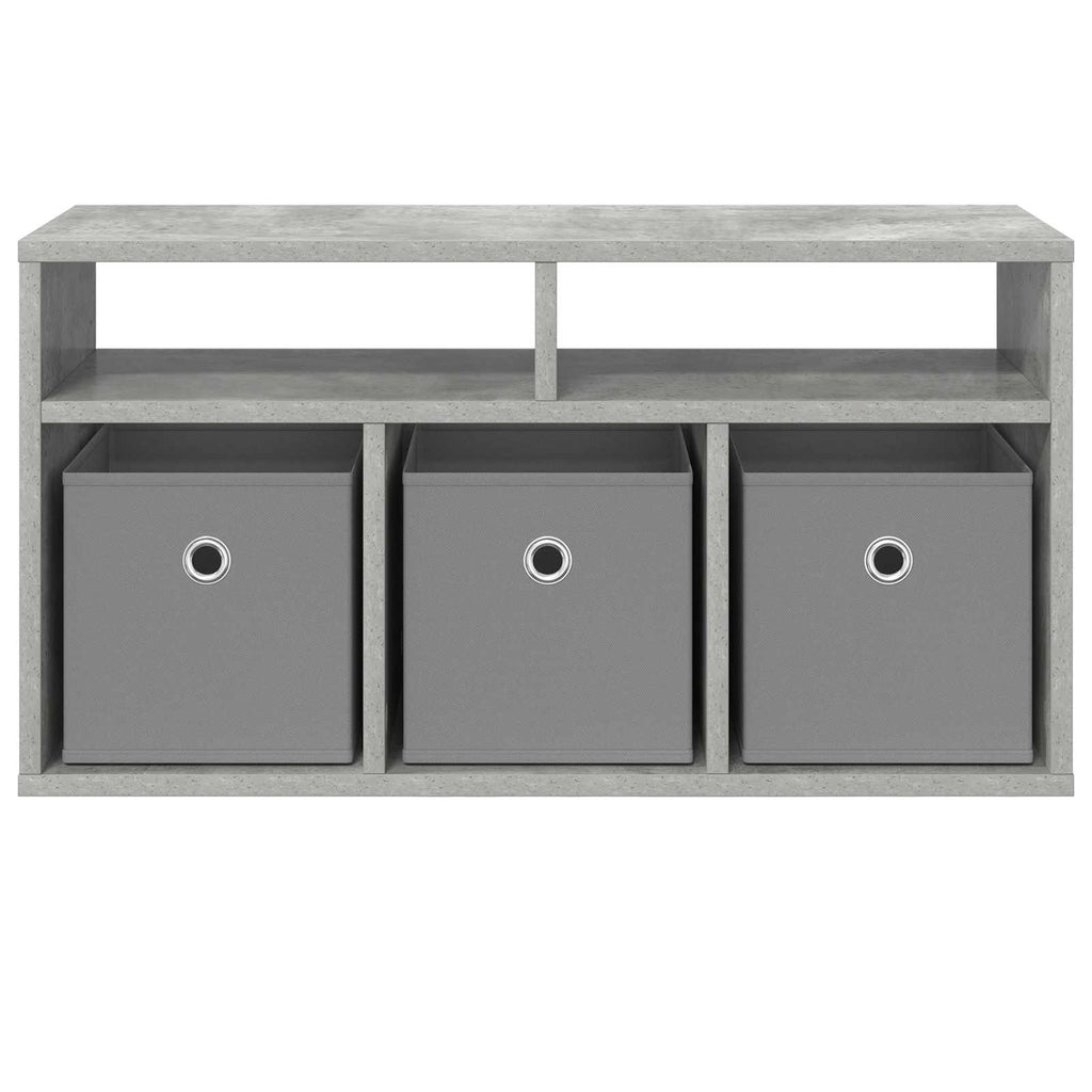 Lowboard mit Schubladen Beton Grau 72 x 22,5 x 38 cm