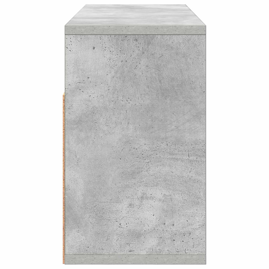 Lowboard mit Schubladen Beton Grau 72 x 22,5 x 38 cm