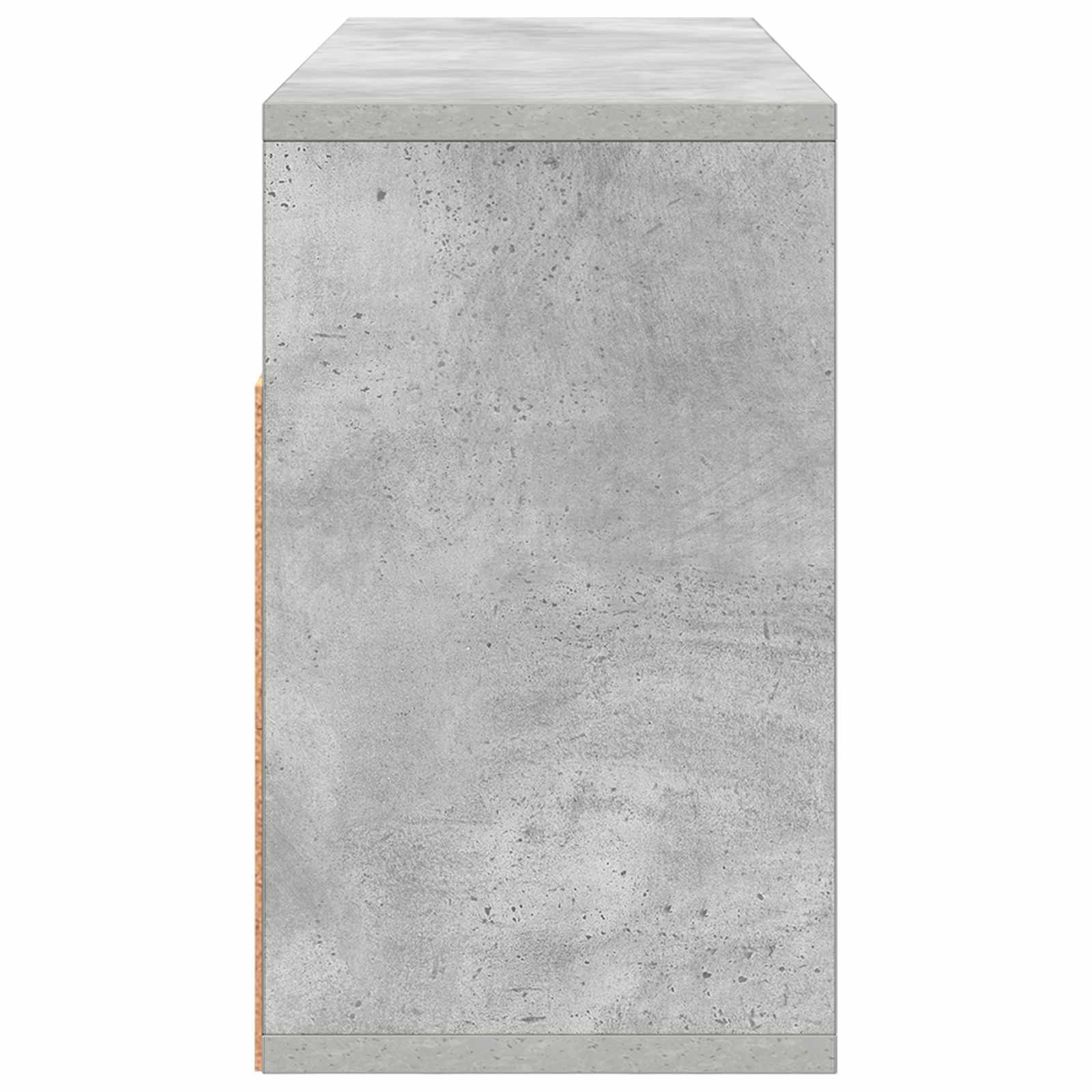 Lowboard mit Schubladen Beton Grau 72 x 22,5 x 38 cm