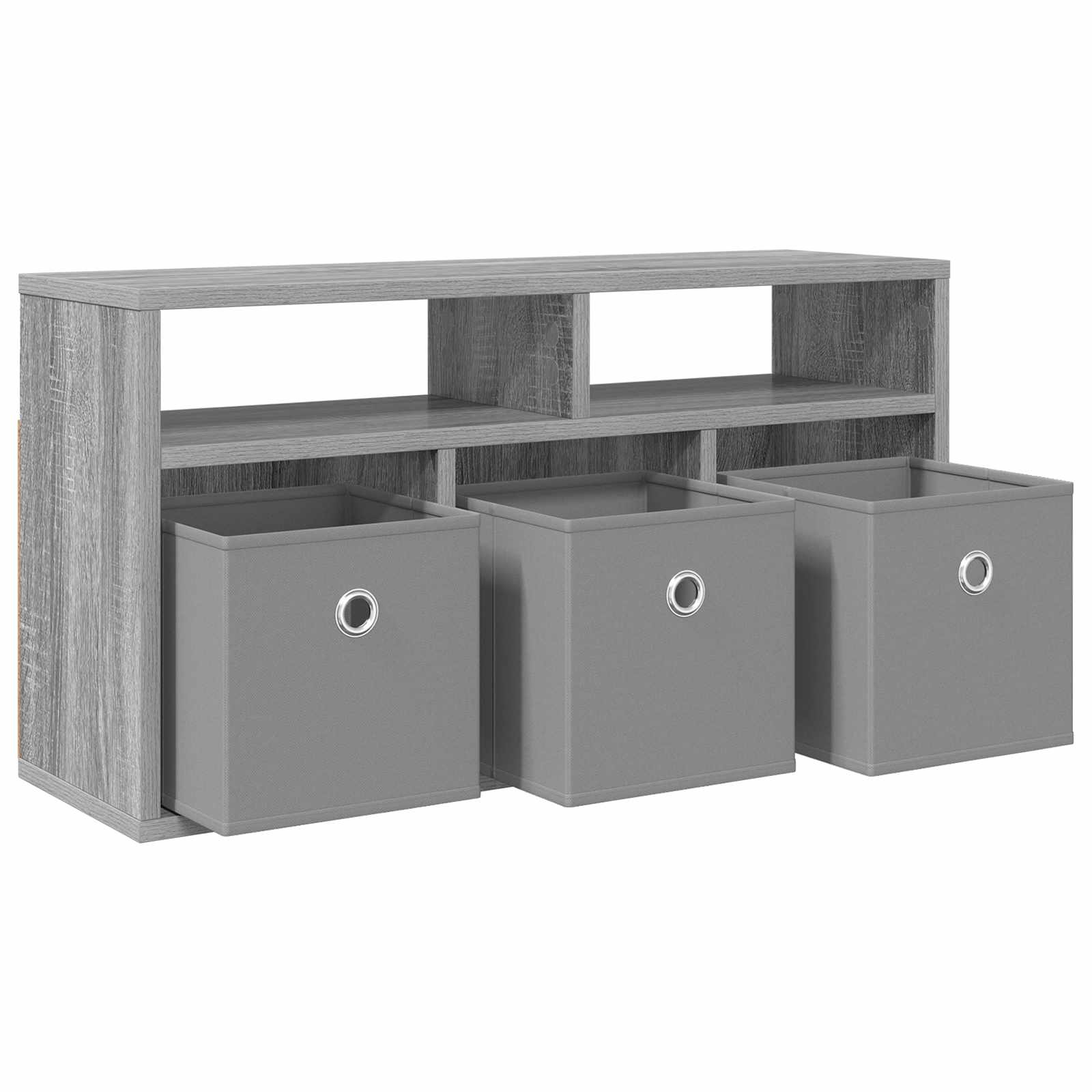 Lowboard mit Schubladen Graues Sonoma 72 x 22,5 x 38 cm
