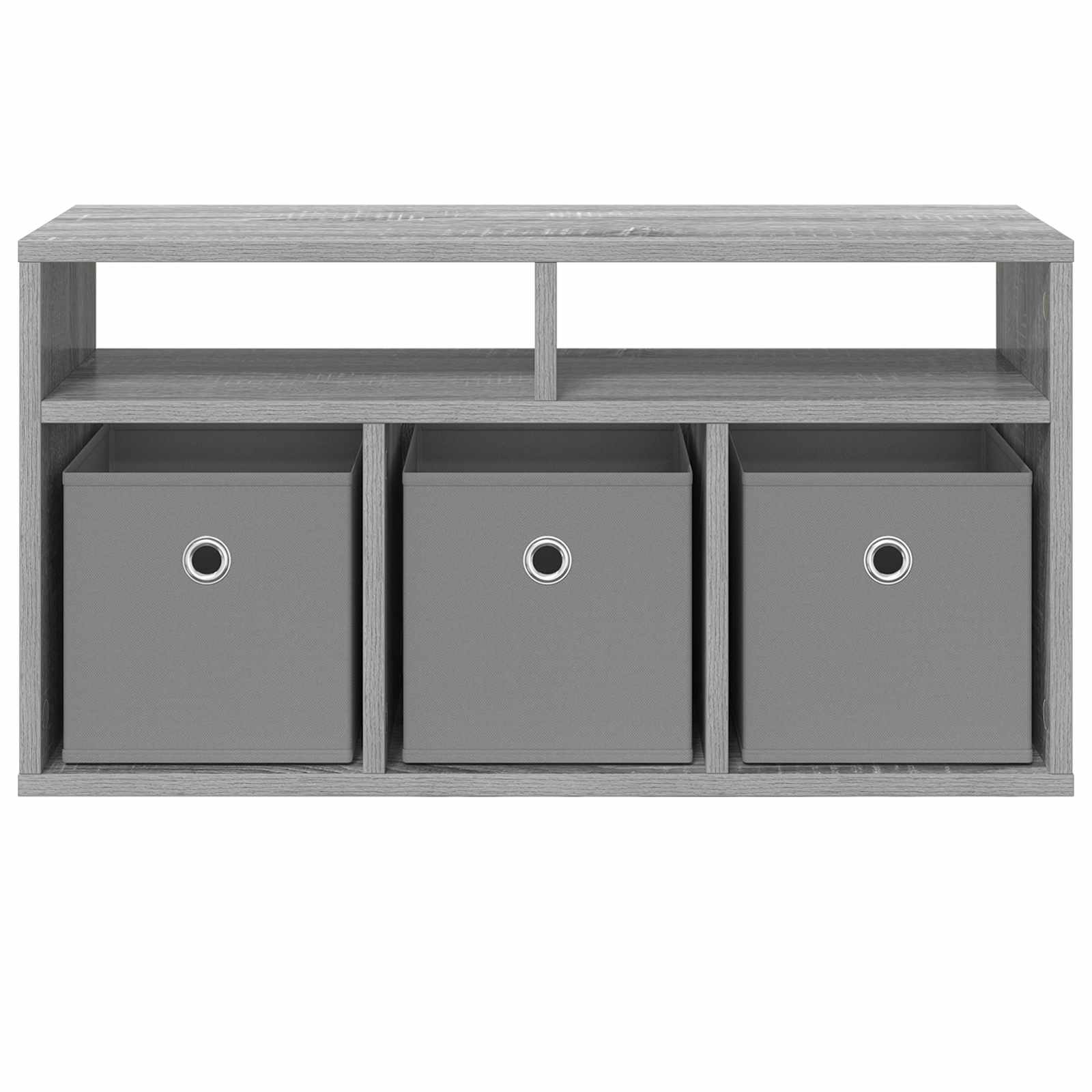 Lowboard mit Schubladen Graues Sonoma 72 x 22,5 x 38 cm