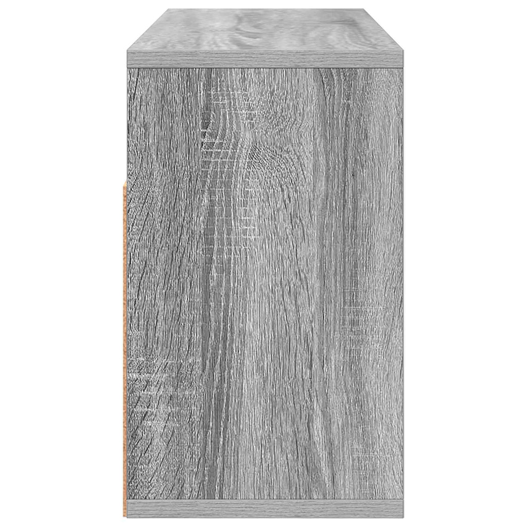 Lowboard mit Schubladen Graues Sonoma 72 x 22,5 x 38 cm