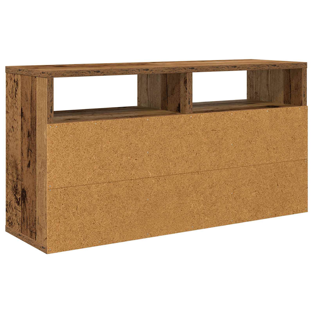 Lowboard mit Schubladen Altholz 72 x 22,5 x 38 cm