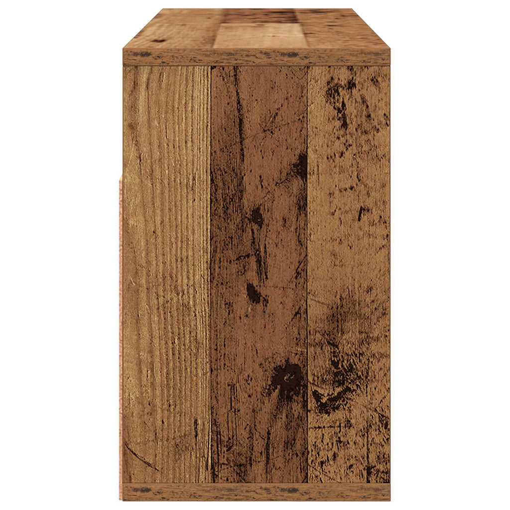 Lowboard mit Schubladen Altholz 72 x 22,5 x 38 cm