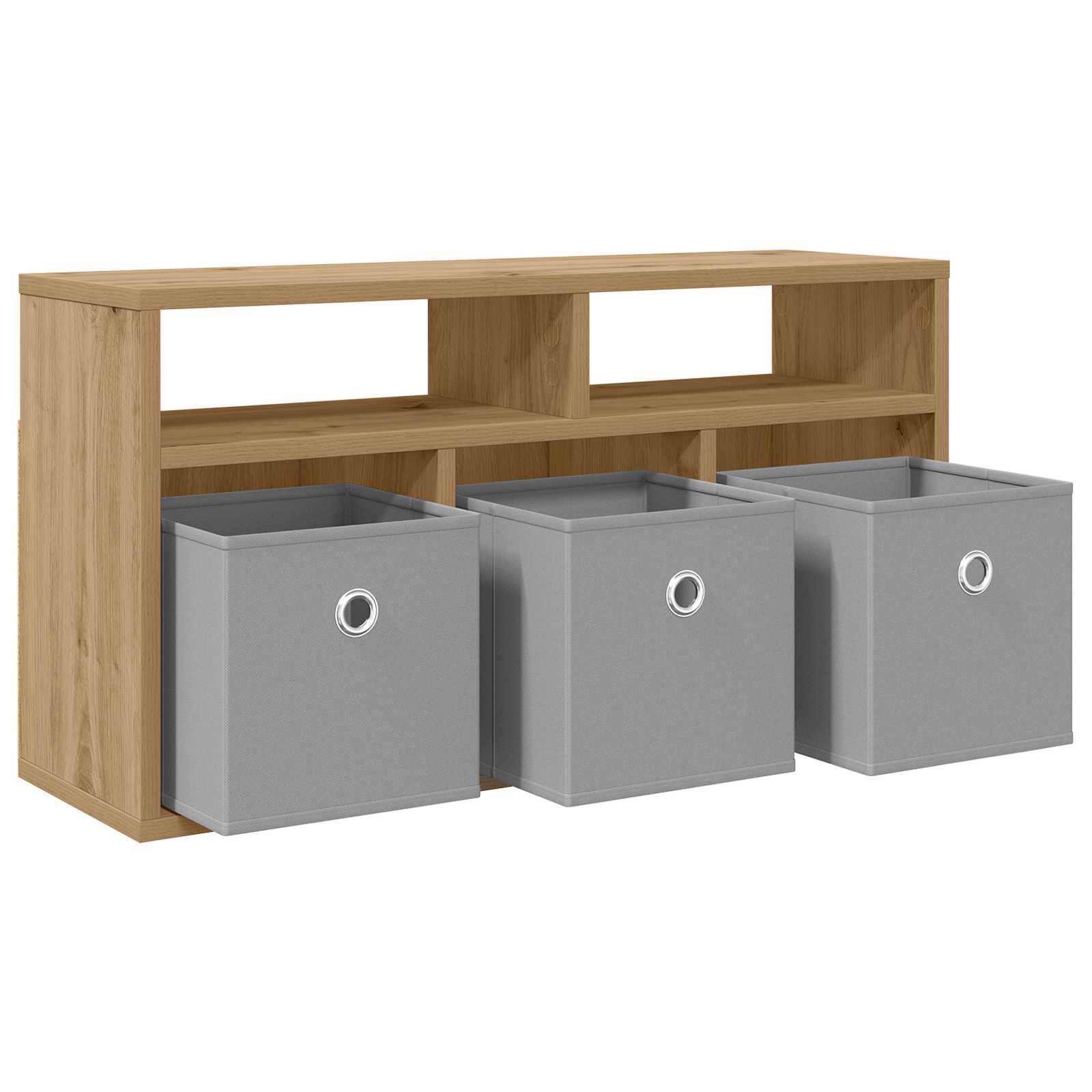 Lowboard mit Schubladen Artisan-Eiche 72 x 22,5 x 38 cm